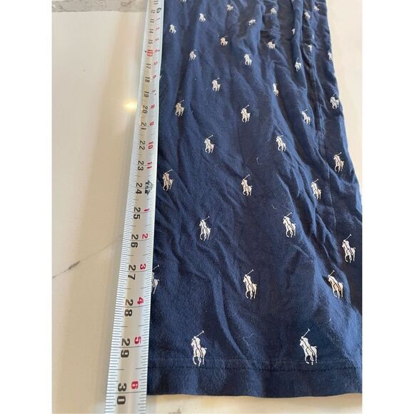 Polo Ralph Lauren Allover Pony Pajama Pant Navy Men’s Sz L - Picture 4 of 6